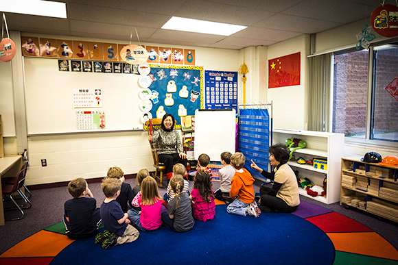 Lessenger Elementary's Chinese Immersion Class