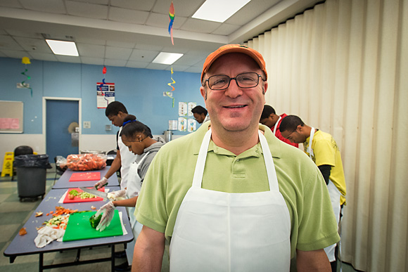Scott Roubeck at the Community Kitchen